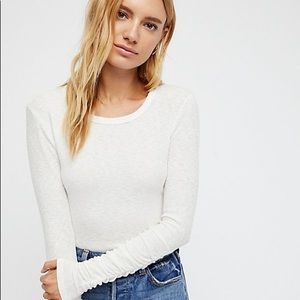 Free People Boundary Layering Top in Ivory XS